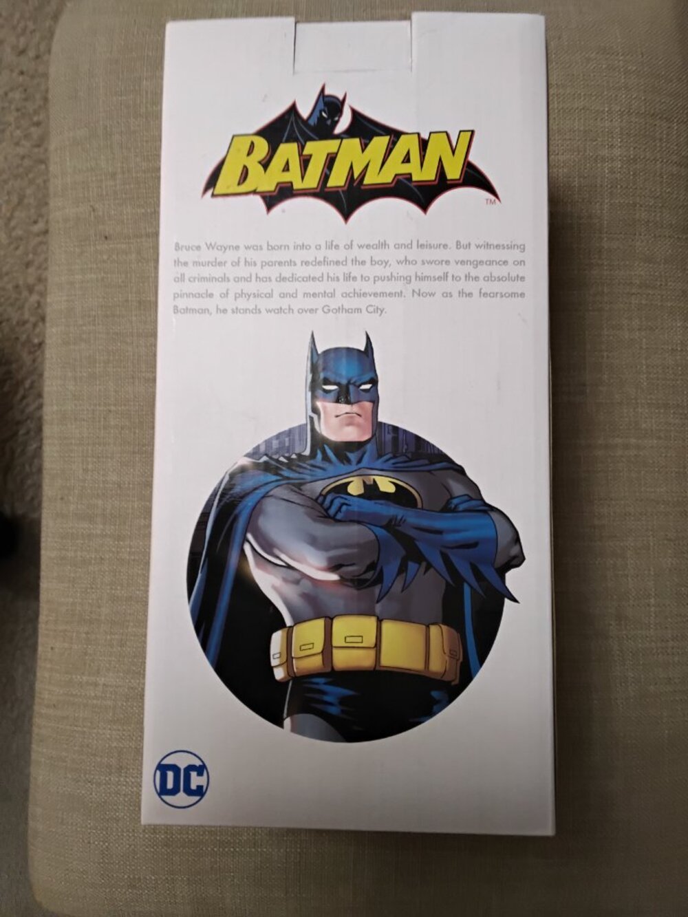 NECA DC Classic Batman Head Knocker Bobblehead (8" Resin) - Open Box / Pristine - Picture 2 of 4